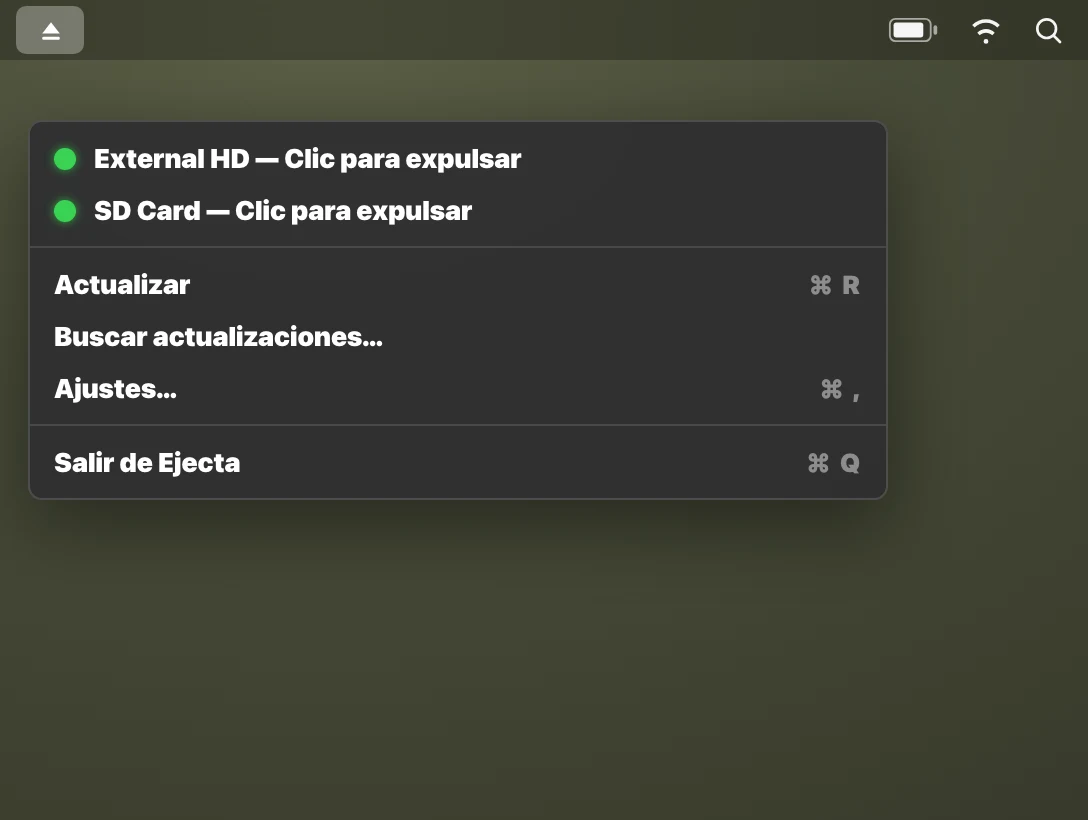 Paso 1: Haz clic en el icono de la barra de menú