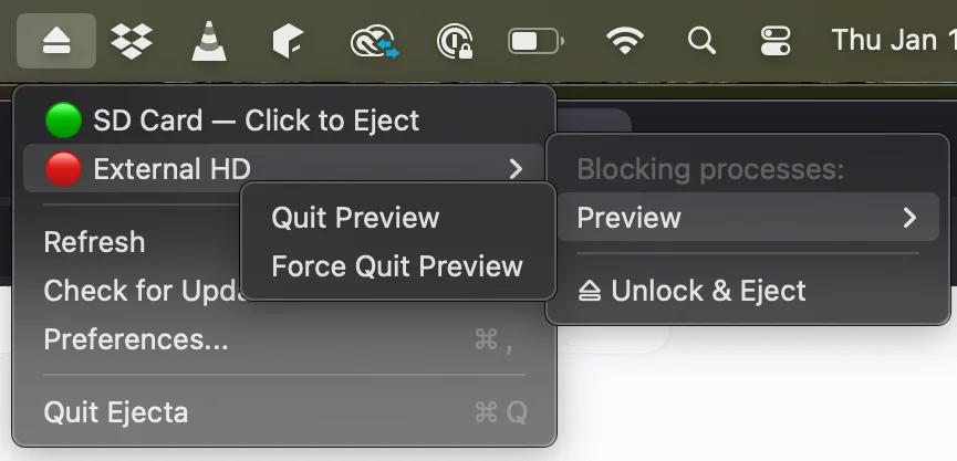 Step 3: Quit and eject